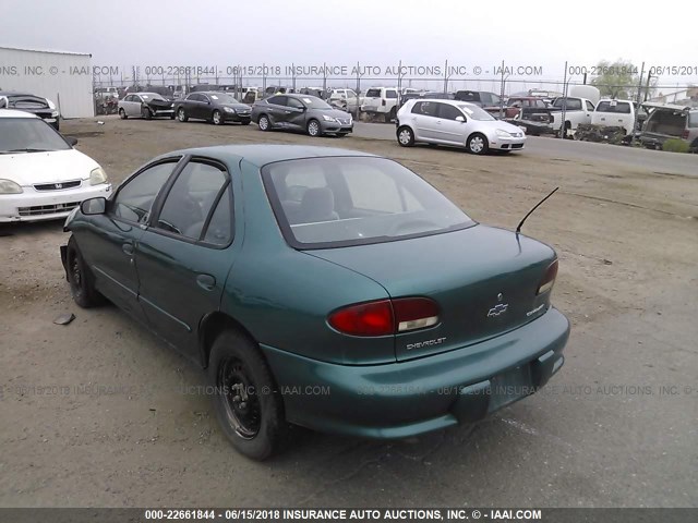 1G1JF5245W7198356 - 1998 CHEVROLET CAVALIER LS GREEN photo 3