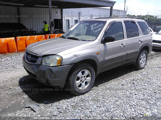 4F2CU08181KM63430 - 2001 MAZDA TRIBUTE LX/ES BROWN photo 2