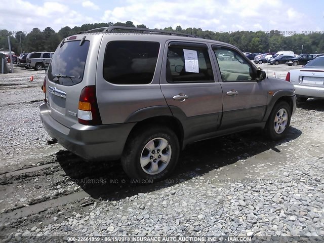 4F2CU08181KM63430 - 2001 MAZDA TRIBUTE LX/ES BROWN photo 4