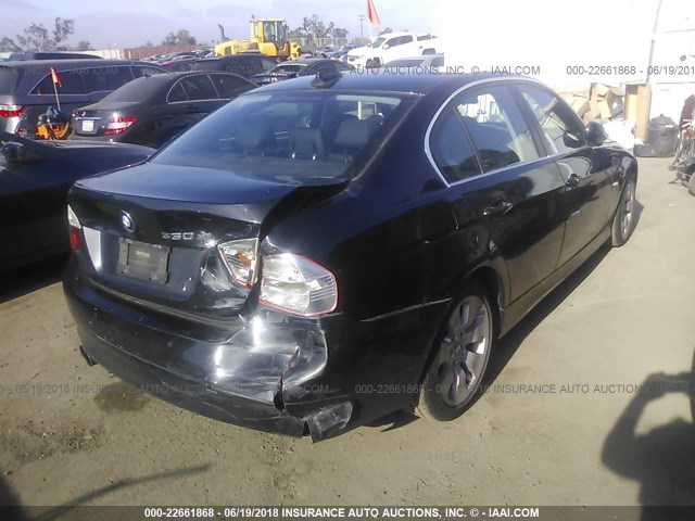 WBAVD33516KV65631 - 2006 BMW 330 XI BLACK photo 4