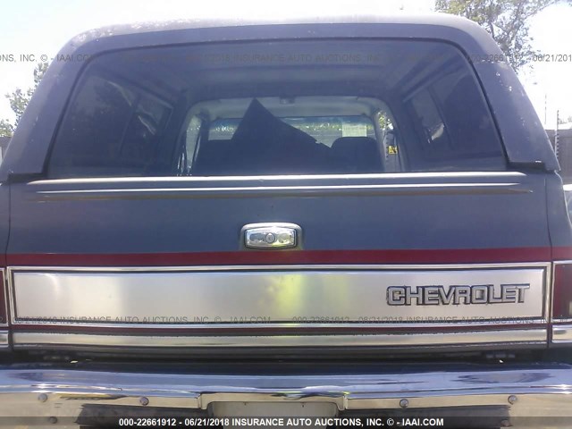 1GNEV18K8HF118493 - 1987 CHEVROLET BLAZER V10 SILVER photo 8