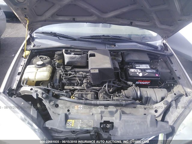 1FAFP34N65W237082 - 2005 FORD FOCUS ZX4 GOLD photo 10