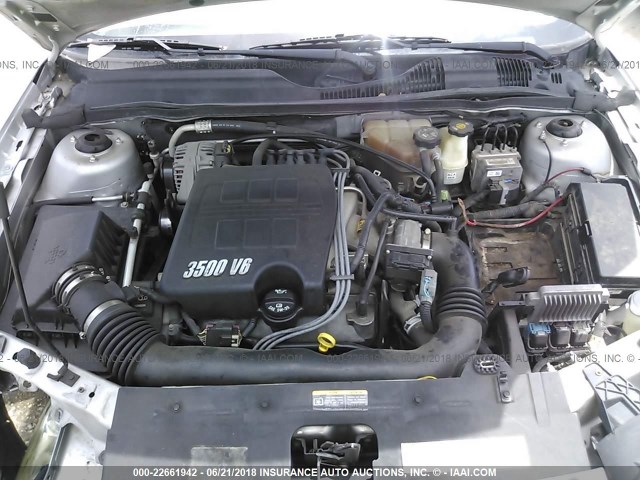 1G1ZT52885F287745 - 2005 CHEVROLET MALIBU LS ვერცხლისფერი ფოტო 10