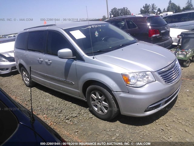 2C4RC1BG2CR286345 - 2012 CHRYSLER TOWN & COUNTRY TOURING SILVER photo 1