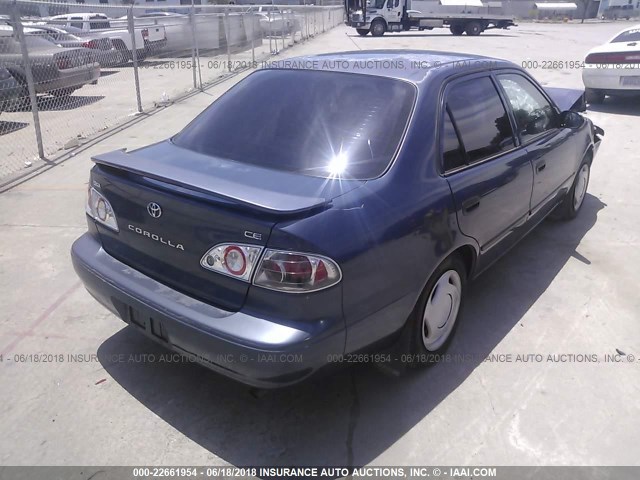 1NXBR12E4YZ322749 - 2000 TOYOTA COROLLA VE/CE/LE 蓝色 照片 4