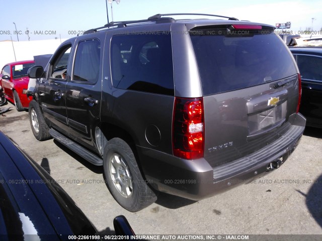 1GNSCBE01DR319565 - 2013 CHEVROLET TAHOE C1500 LT TAN photo 3