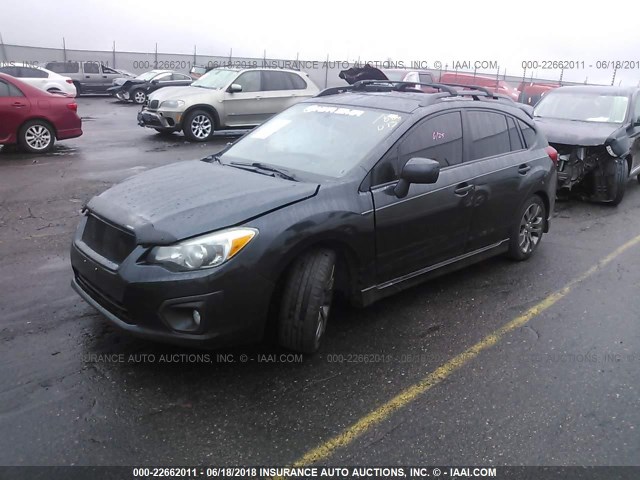 JF1GPAL65D2214286 - 2013 SUBARU IMPREZA SPORT PREMIUM GRAY photo 2