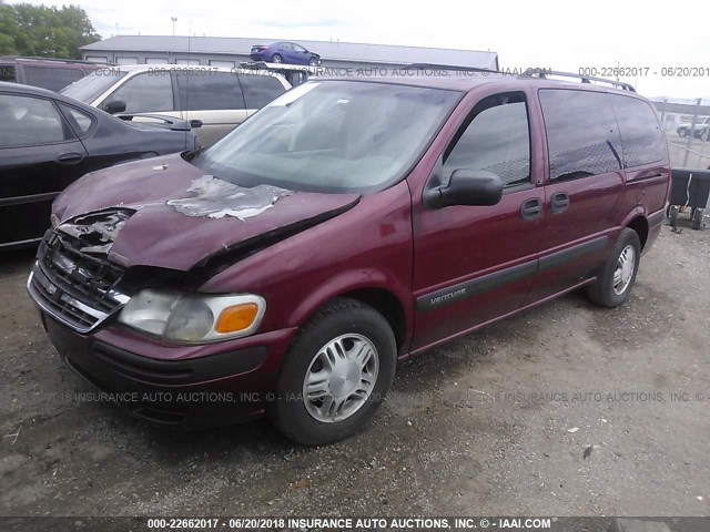 1GNDX03E74D212176 - 2004 CHEVROLET VENTURE MAROON photo 2