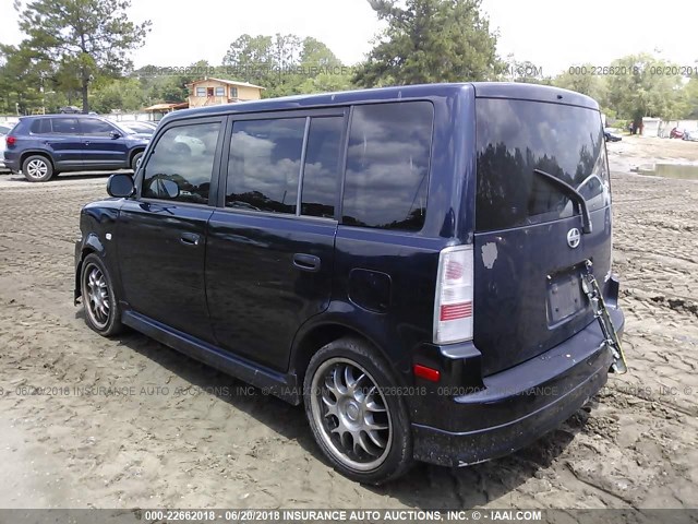 JTLKT324954001265 - 2005 TOYOTA SCION XB მუქი ლურჯი ფოტო 3