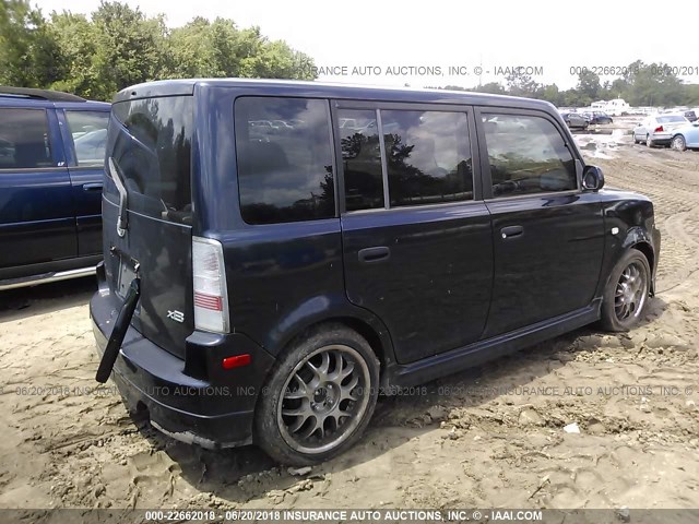 JTLKT324954001265 - 2005 TOYOTA SCION XB მუქი ლურჯი ფოტო 4