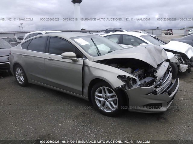 3FA6P0HD0FR127732 - 2015 FORD FUSION SE TAN photo 1