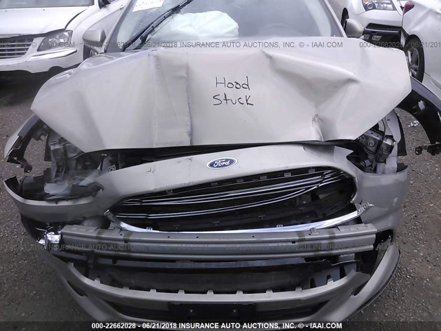 3FA6P0HD0FR127732 - 2015 FORD FUSION SE TAN photo 10