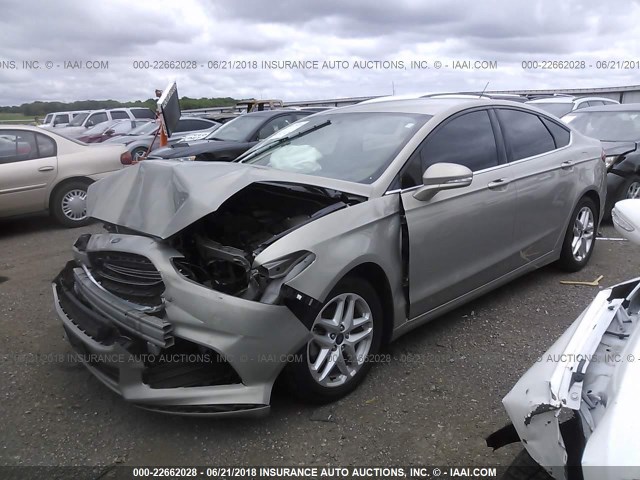 3FA6P0HD0FR127732 - 2015 FORD FUSION SE TAN photo 2