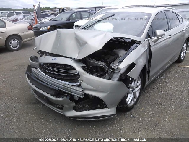 3FA6P0HD0FR127732 - 2015 FORD FUSION SE TAN photo 6
