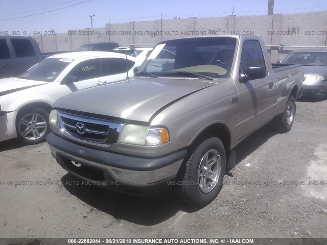 4F4YR12C31TM05556 - 2001 MAZDA B2500 GOLD photo 2