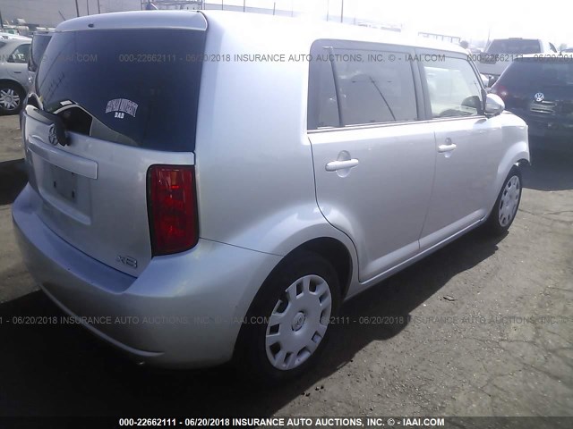 JTLZE4FE5A1111615 - 2010 TOYOTA SCION XB ვერცხლისფერი ფოტო 4