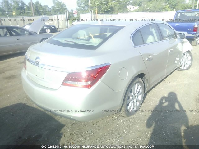 1G4GA5GR9EF169379 - 2014 BUICK LACROSSE TAN photo 4