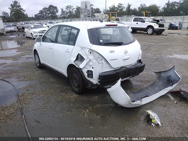 3N1BC13E89L440161 - 2009 NISSAN VERSA S/SL WHITE photo 3