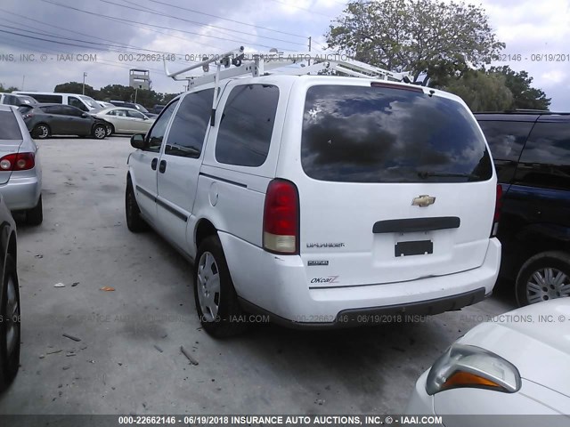 1GBDV13W77D207890 - 2007 CHEVROLET UPLANDER INCOMPLETE WHITE photo 3