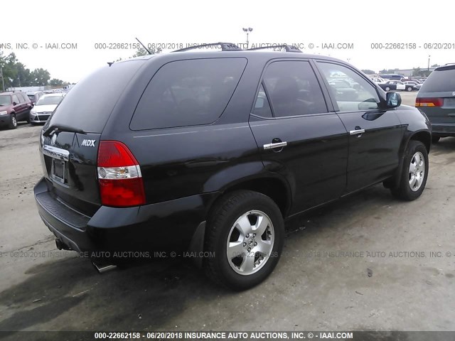 2HNYD18233H508671 - 2003 ACURA MDX BLACK photo 4