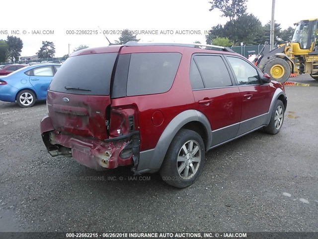 1FMDK02W79GA01045 - 2009 FORD TAURUS X SEL MAROON photo 4