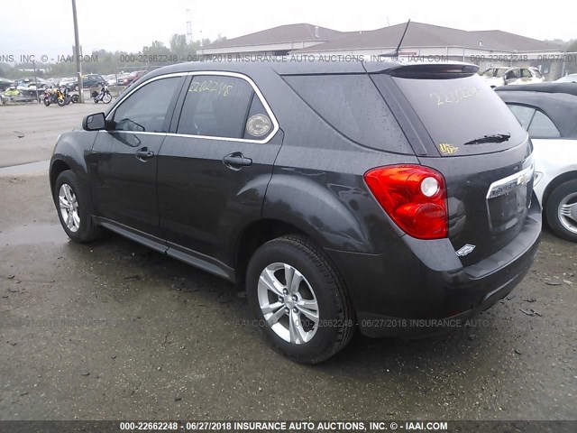 2GNALBEK0D1214473 - 2013 CHEVROLET EQUINOX LS GRAY photo 3