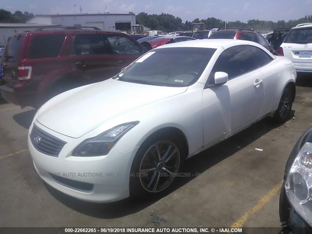 JN1CV6FEXAM351242 - 2010 INFINITI G37 SPORT WHITE photo 2