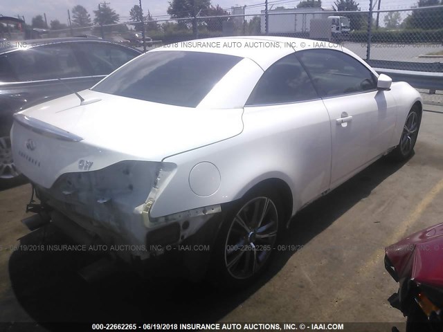 JN1CV6FEXAM351242 - 2010 INFINITI G37 SPORT WHITE photo 4