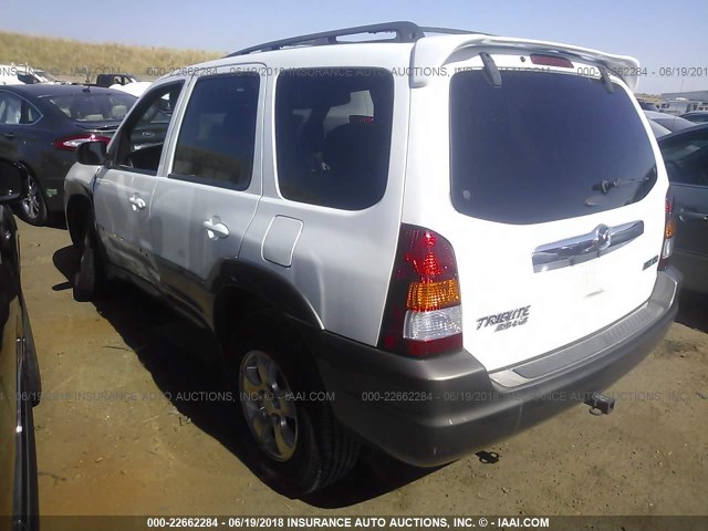 4F2CZ06123KM04252 - 2003 MAZDA TRIBUTE ES WHITE photo 3