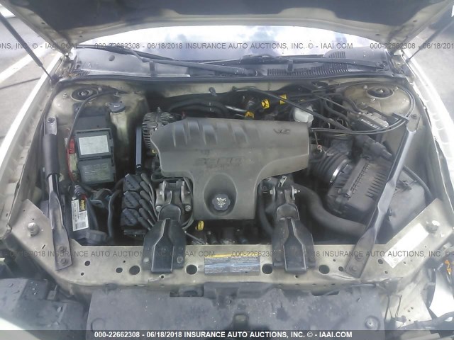 2G1WX12KX49300207 - 2004 CHEVROLET MONTE CARLO SS თეთრი ფოტო 10