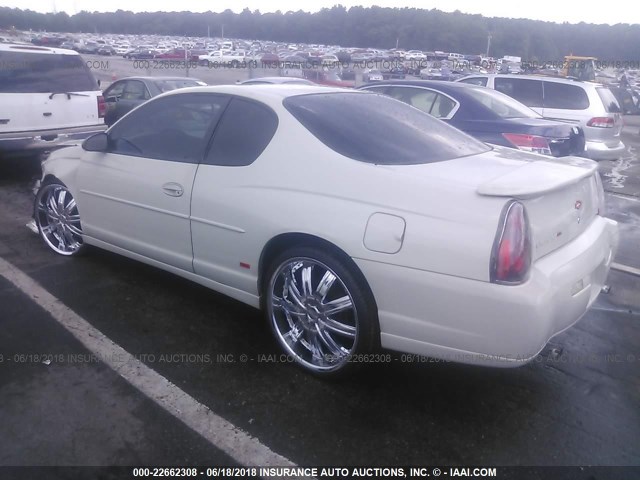 2G1WX12KX49300207 - 2004 CHEVROLET MONTE CARLO SS თეთრი ფოტო 3