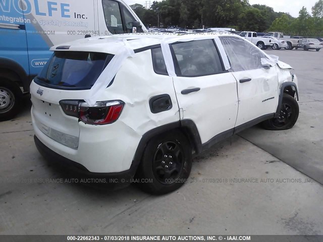 3C4NJCAB6JT263389 - 2018 JEEP COMPASS SPORT WHITE photo 4