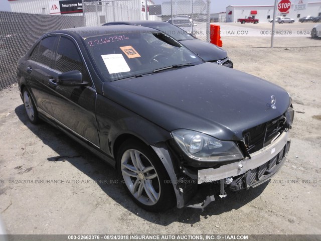 WDDGF4HB9EA930304 - 2014 MERCEDES-BENZ C 250 GRAY photo 1