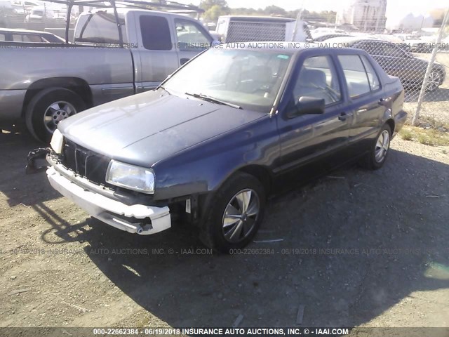 3VWRB81H5XM218847 - 1999 VOLKSWAGEN JETTA GL BLUE photo 2