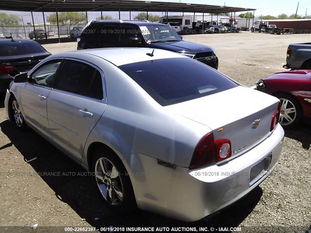 1G1ZD5E14BF274997 - 2011 CHEVROLET MALIBU 2LT SILVER photo 3