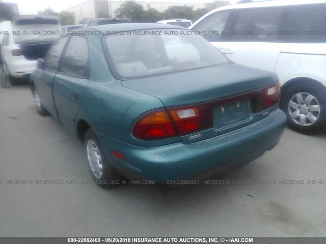 JM1BB1413T0363828 - 1996 MAZDA PROTEGE DX/LX/ES GREEN photo 3