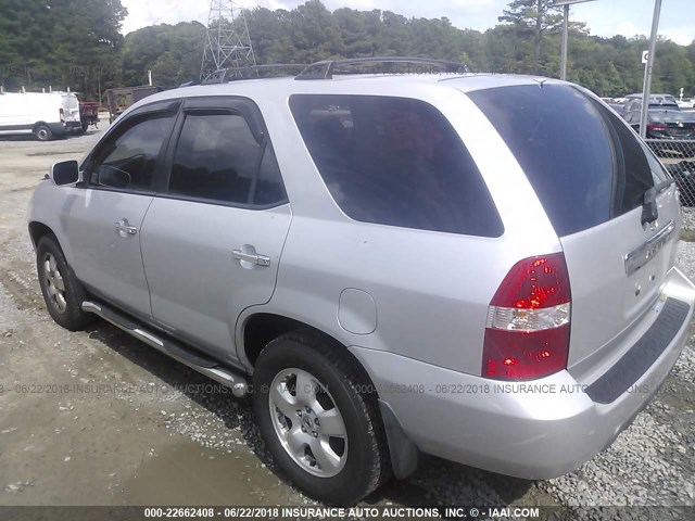 2HNYD18283H515518 - 2003 ACURA MDX SILVER photo 3