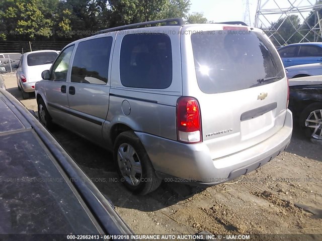 1GNDV23187D105995 - 2007 CHEVROLET UPLANDER LS SILVER photo 3