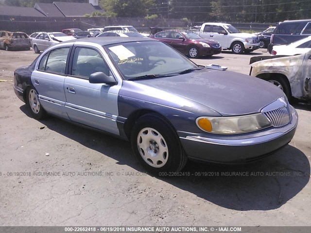 1LNFM97VXWY604200 - 1998 LINCOLN CONTINENTAL  Dark Blue photo 1