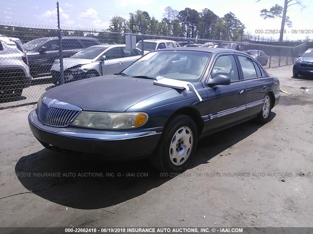 1LNFM97VXWY604200 - 1998 LINCOLN CONTINENTAL  Dark Blue photo 2