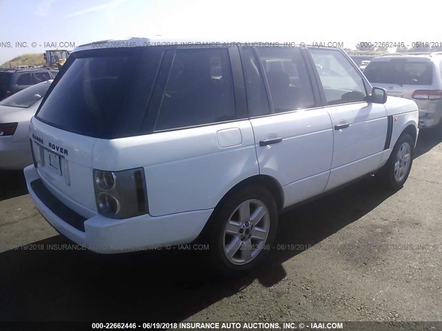 SALME11423A134087 - 2003 LAND ROVER RANGE ROVER HSE WHITE photo 4