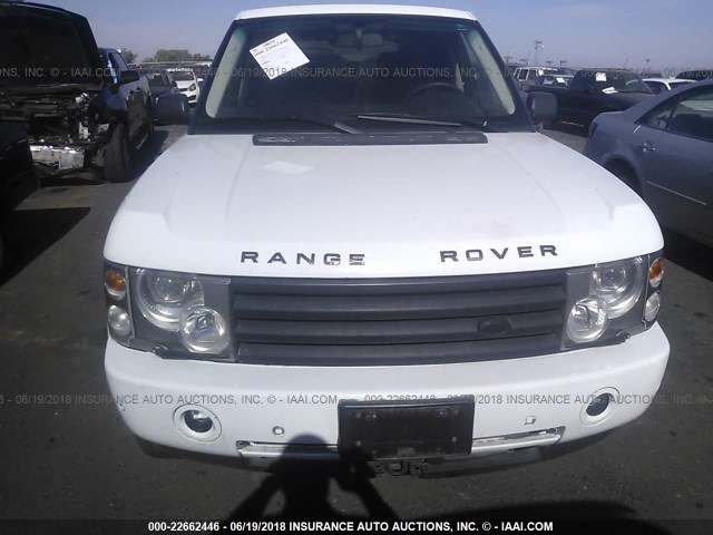 SALME11423A134087 - 2003 LAND ROVER RANGE ROVER HSE WHITE photo 6