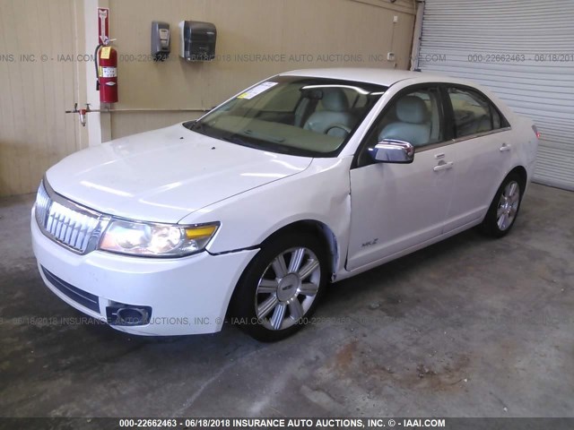 3LNHM26T39R605868 - 2009 LINCOLN MKZ WHITE photo 2