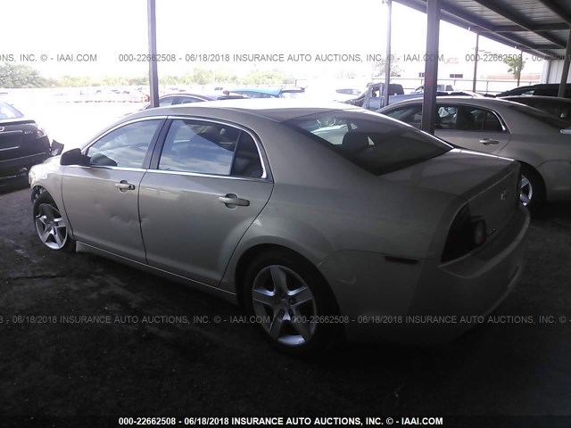 1G1ZA5EU7CF316180 - 2012 CHEVROLET MALIBU LS GOLD photo 3
