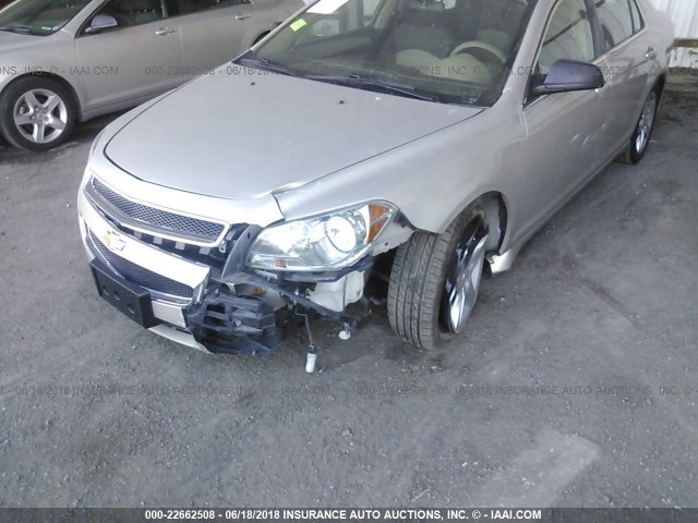1G1ZA5EU7CF316180 - 2012 CHEVROLET MALIBU LS GOLD photo 6