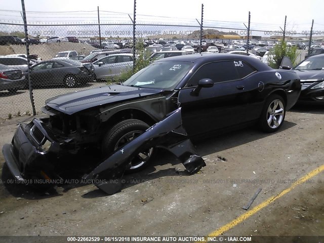 2C3CDYAG7CH128073 - 2012 DODGE CHALLENGER SXT Dark Blue photo 2