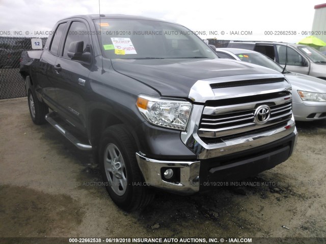 5TFRW5F15GX197848 - 2016 TOYOTA TUNDRA DOUBLE CAB SR/SR5 GRAY photo 1