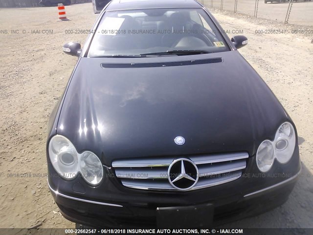 WDBTJ56H37F209078 - 2007 MERCEDES-BENZ CLK 350 BLACK photo 6