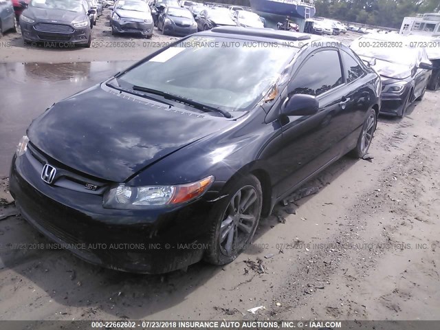 2HGFG21568H705888 - 2008 HONDA CIVIC SI BLACK photo 2