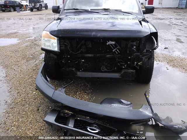 1N6BA07G98N330627 - 2008 NISSAN TITAN XE/SE/LE BLACK photo 6